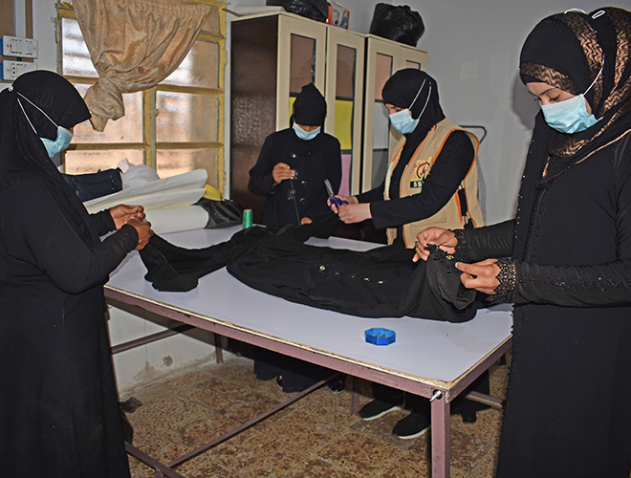 Vocational training for sewing and seasonal farming - Aman space 1