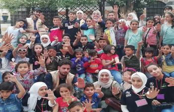 The Children of the Child Protection Club Community-led Initiative-al-Hameh, Rural Damascus