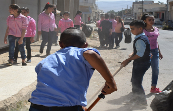 Cleaning-up Rableh Village’s Streets