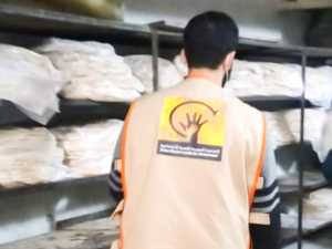 Community Services Bread Distribution - Beit Al-Salam Center - Al-Hameh, Rural Damascus