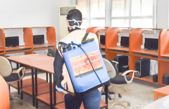 Sterilization Campaign - The offices of the Examinations Department and the Directorate of Education - hama