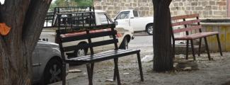Making and Installing Benches at the Cadmus Bus Station