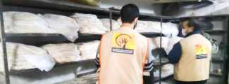 Community Services Bread Distribution - Beit Al-Salam Center - Al-Hameh, Rural Damascus